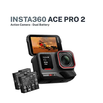 Insta 360 ace pro 2 with 2 batteries