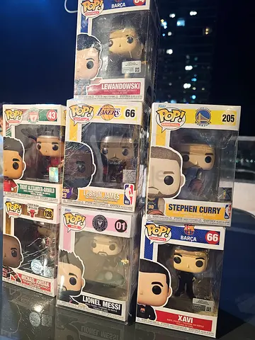 Collection of Funko Pop Figurines