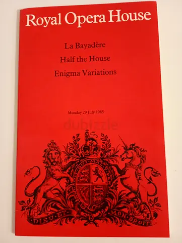 Royal Opera House Program