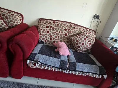 Comfortable Sofa Set with Cushions
