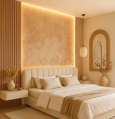 Stylish Cream Bed for a Modern Bedroom