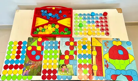 16x Button Art Puzzles