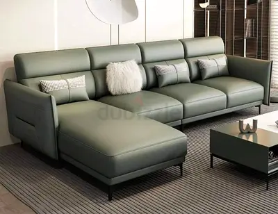 Premium high Quality 4 seater L shape leather sofa