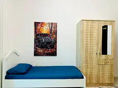 Bed space for executive bachelor