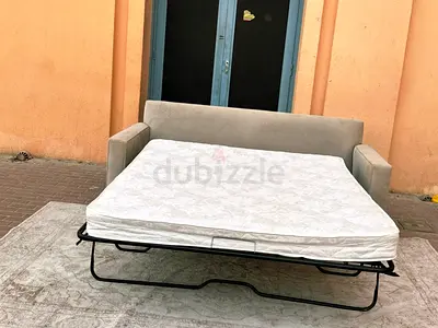 West elm two seater sofa bed with mattress like a new condition