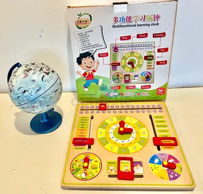 Kids Globe, Kids Multi-functional wooden clock