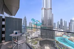 Balcony Views, Steps from Dubai Mall &amp; Burj Khalifa – Luxury Premiere High Floor