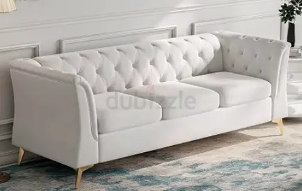 Elegant 3 seater White Sofa