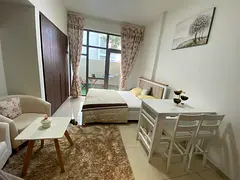 🌟 Fully Furnished Studio with Private Garden 🌿 | AED 5,500 Monthly | Premium Living in Waroud 