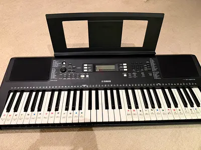 Yamaha Keyboard PSR-E363 – Perfect for Beginners (With Note Stickers)