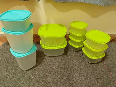 12 plastic containers for Kitchen all for AED 20