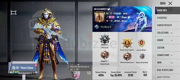 PUBG ACCOUNT FOR SALE