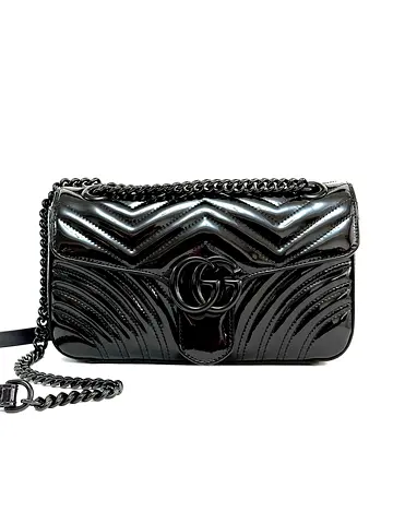 Gucci Marmont Patent Small Black