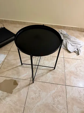 Round Black Side Table ikea