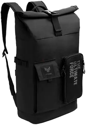 ASUS TUF Gaming VP4700 46.5 cm X 30.0 cm X13.0 cm Backpack (Black), with Roll-Up Design, Reflective