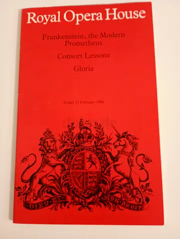 Royal Opera House Program