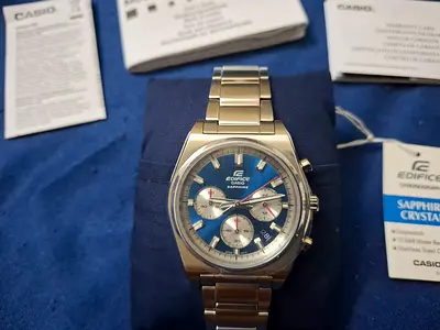 Price drop, Casio Edifice Panda dial for sale, NEW.