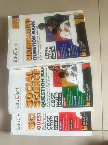 Educart Question Banks class 10 (Science, maths, SST)