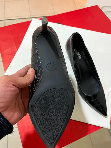 Michael Kors Black Pointed-Toe Flats