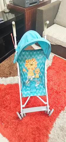 Lightweight Foldable Baby Stroller with Lion Design