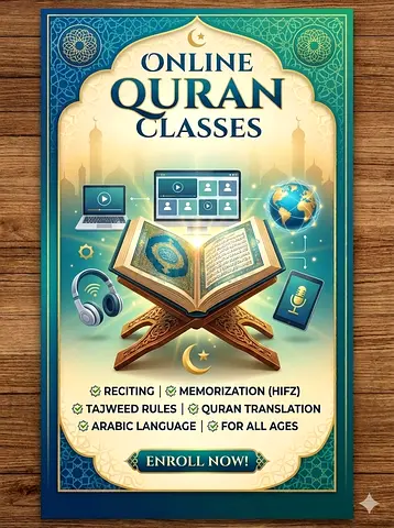 Online Quran, Tajweed and Arabic Classes (For Women  kids)