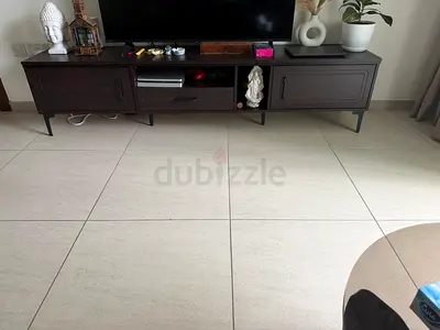 Stylish Brown TV Stand with Storage