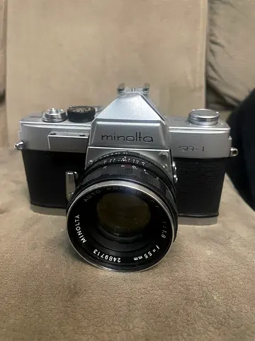 Minolta SR-1 35mm SLR Camera with Lens