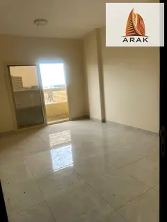 A spacious two bedroom apartment with a living room is available for annual rent in Al Jurf 2, Ajman