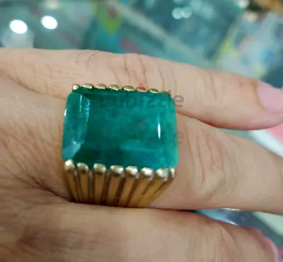 Zamurd Emerald Silver Ring for Sale
