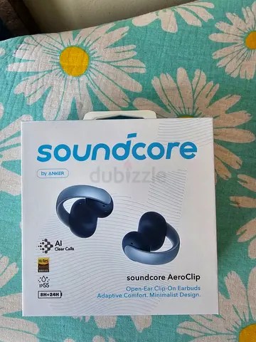 Soundcore AeroClip Open-Ear Clip-On Earbuds - Black  for sale