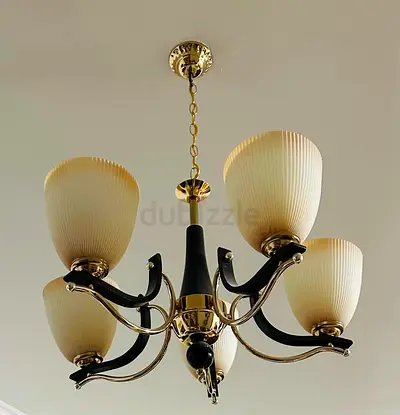 Elegant Vintage Five-Light Chandelier