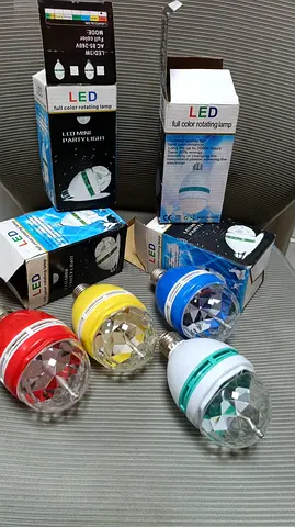LED Rotating Party Light Bulbs
