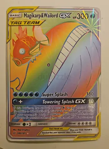 Magikarp  Wailord GX   [TAG TEEM]  Pokémon Card