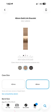 Gold Link Bracelet for Apple Watch 46mm - ORIGINAL