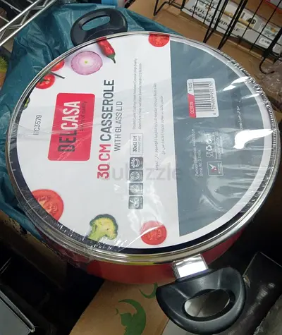 Belcasa 30 cm Casserole with Glass Lid