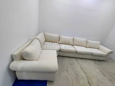Pottery barn beige color corner sofa set