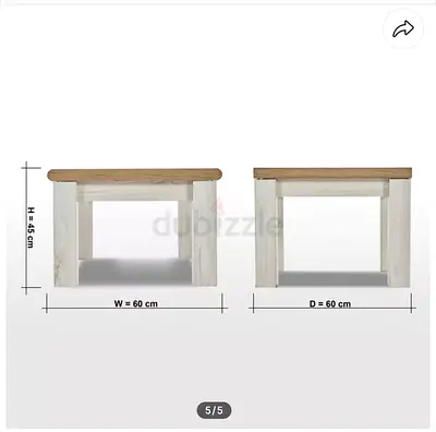 Stylish Wooden Coffee Table set of two