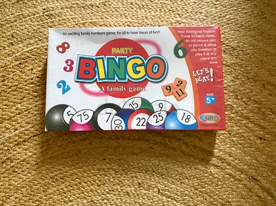 New Party Bingo Board Game