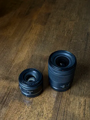 Canon Lens RF24-105mm f4-7.1    Canon Lens RF50mm 1.8 stm