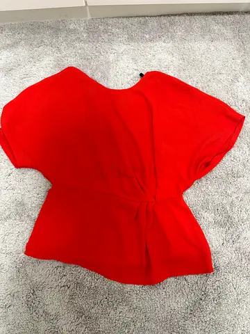 Red classy blouse M