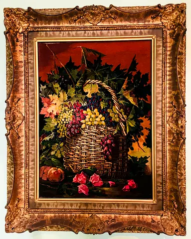 Beautiful woven picture with frame