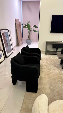 TWO ARM CHAIRS FOR SALE - dark navy