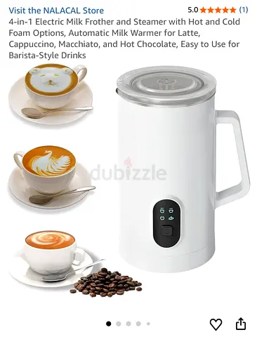 4-in-1 Electric Milk Frother and Steamer