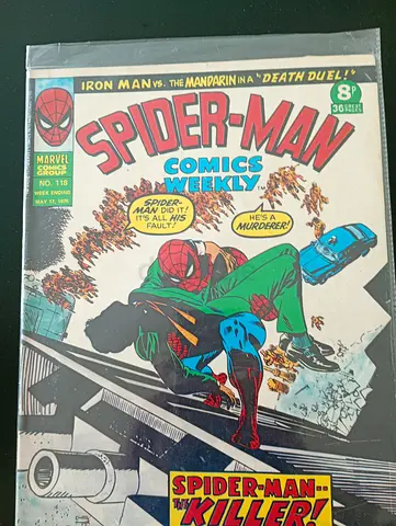 Vintage Spider-Man Comics Weekly #113 - 10+ Years Old