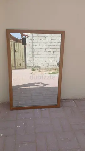 Large wooden mirror
