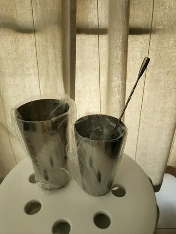 Cocktail shaker steel glass
