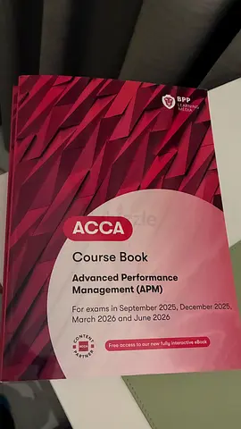 ACCA APM Course Book (BPP) – Brand New