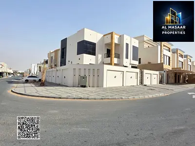 A unique opportunity at an attractive price and with no annual fees: Own a villa for sale in Ajman, first occupancy, freehold, super deluxe finishing,