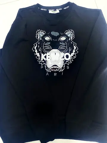 Kenzo Paris Tiger Sweatshirt Black – Authentic – Like New