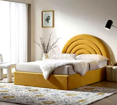 Custom Velvet Bed For Sale Strong Bed Frame Luxury Finish Any Size